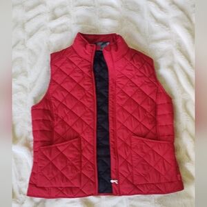 Lauren Ralph Lauren womens size XL quilted red vest equestrian